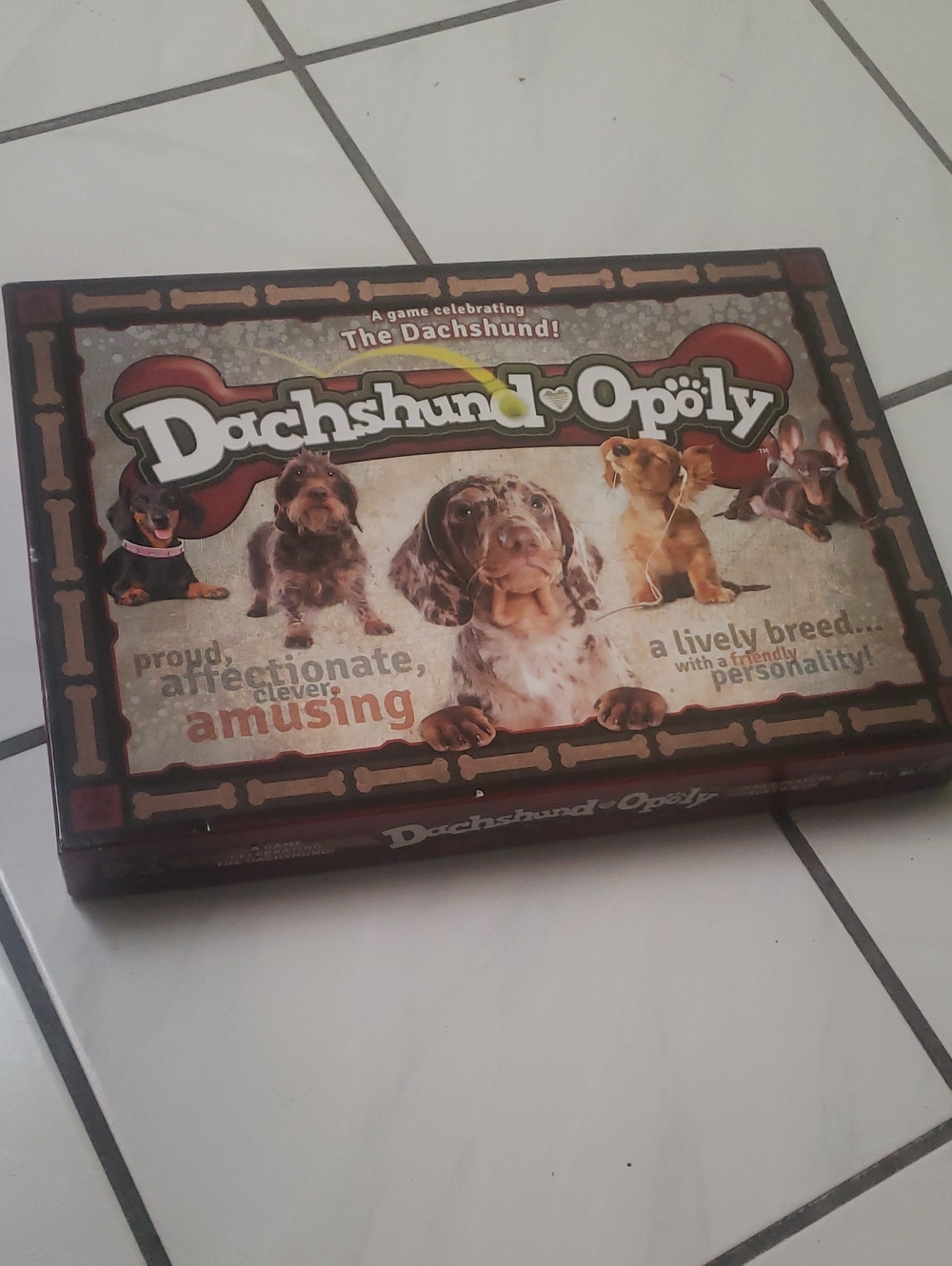 Like new "Dachshund-Opoly" Board Game - Brown Dachshund Theme